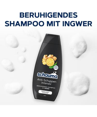 Schwarzkopf Henkel Schauma Intensive antidandruff shampoo 400 ml hair shampoo soothes the scalp shampoo combats strong dandruff from the first use - Buy Online on GoSupps.com