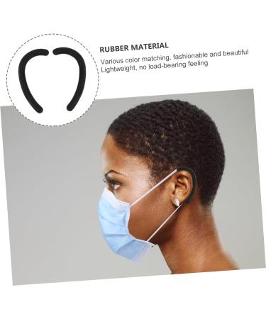 Buy Healeeved 20 Pair Anti-Snag Silicone Earring Protectors Soft Ear Bruise Relief Glasses Ear Pads & Earmol Hooks (1 Pack) - Black - Buy Online on GoSupps.com
