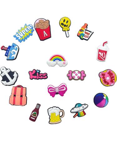 PVC Shoe Charms: 35-100 Random Garden and Cute Designs for Girls, Boys, and Adults - Perfect for Wristbands, Bracelets, and Party Gifts - Buy Online on GoSupps.com