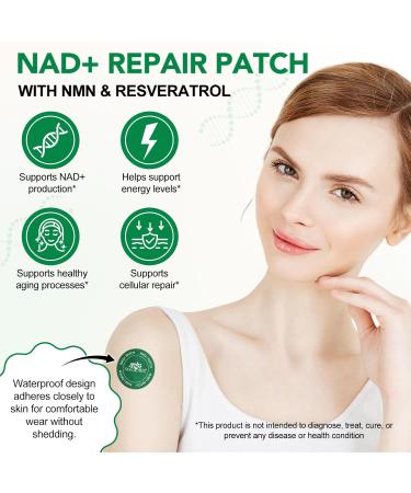 WeiWeiLa NAD+ Patches 30 Count Resveratrol AntiAging Skin Patches 8 Hour Energy Boost Patch with NAC & CoQ10 Transdermal NAD Supplement for Cellular Renewal - Buy Online on GoSupps.com
