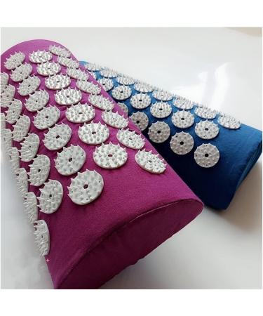 Dunlap Acupressure Massage Cushion - Spike Mat for Back Pain Relief | Yoga Acupuncture Pillow (62x38 cm Blue Set) - International Shipping Available - Buy Online on GoSupps.com