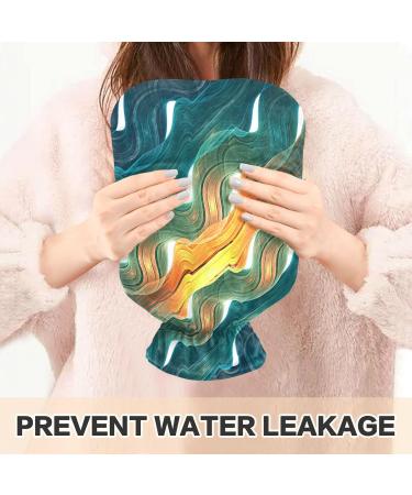 NAANLE Marble Galaxy Wave Hot Water Bottle with Cover | 1L Heat Bottle for Back Pain Relief & Cold Therapy - Hand & Foot Warmer - Buy Online on GoSupps.com