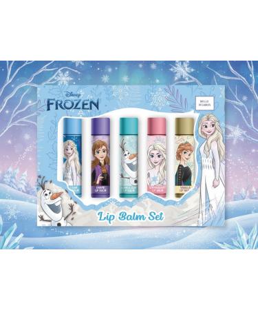 Disney Frozen Lip Balm Set for Kids 5-Pack Flavored Lip Balms (Sugar Grape Bubble Gum Strawberry Vanilla) Featuring Elsa Anna & Olaf Moisturizing Lip Care Gift Set for Girls - Buy Online on GoSupps.com