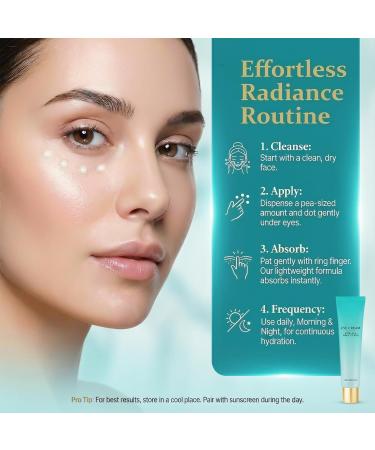 Retinol Eye Cream Targets Dark Circles and Puffiness Anti-Aging Formula with Hyaluronic Acid Effectively Reduces Eye Bags Wrinkles and Fine Lines | Unisex Moisturizing Eye Care - Buy Online on GoSupps.com