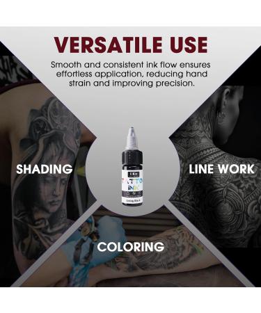  INKin INKin Black Tattoo Ink 15ml - Professional accessory for nourishing and shading - Permanent black ink for tattoo artists - Buy Online on GoSupps.com