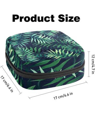 Portable Women's Binding-Up Bags & Menstrual Cup Bags - Colorful Tropical Leaf Pattern for Teens - Buy Online on GoSupps.com