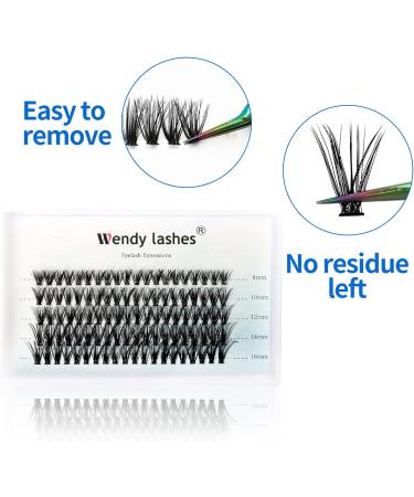 C Curl 40D 0.07mm Cluster Eyelash Extensions | Mixed 8-16mm | 40 Root Individual Clusters Lash Extensions - Buy Online on GoSupps.com