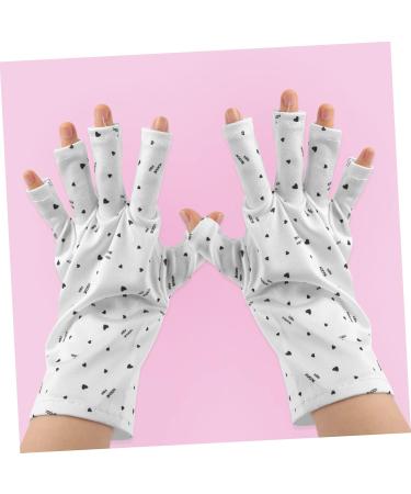 Healeved 6 Pairs Nail Gloves Sun Protection Gloves Uv Shield Gloves Manicure Accessories Uv Gloves for Gel Manicures Hand Gloves for Protection Polyester Miss Grill Lamp Touch Screen - Buy Online on GoSupps.com