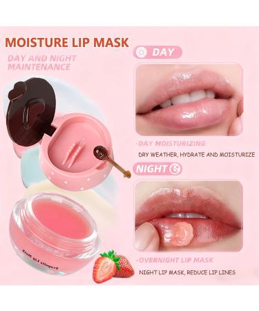 10 PCS Bee Lip Balm Honey Pot galentines day gifts Honey Lip Mask Bulk Moisturizing Lip Sleeping Mask Hydrating Prevention Dry & Cracked Lip Reduce Lip Lines and Wrinkles Honey & Strawberry & Watermelon & Apple Lime & C  - Buy Online on GoSupps.com