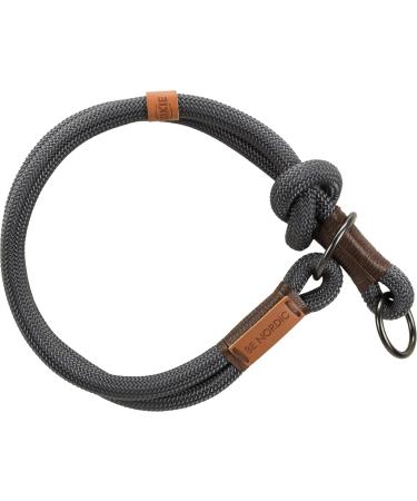 Trixie Zug-Stop Hundehalband Be Nordic L - Comfortable Large Dog Collar in Dark Gray/Brown - Robust & Elegant Design for Training Limitations - 17281 - Buy Online on GoSupps.com