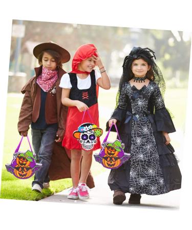 Holibanna Pumpkin Candy Bags 6pcs Portable Candy Bag Candy Bags Horror Party Treat Bag Storage Pouch Halloween White Cardboard - Buy Online on GoSupps.com