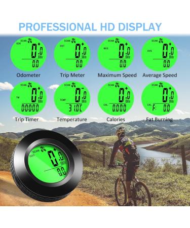 Multifunction Waterproof Bicycle Computer | Speedometer with 20 Functions & 3-Colored Backlit Display | Ideal for Adults & Children - Buy Online on GoSupps.com