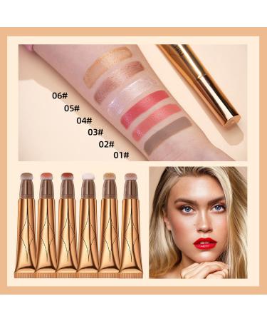 Liquid Contour Beauty Wand - Highlighter & Bronzer Concealer Pen with Cushion Applicator, Natural Matte Finish - Makeup Stick Color 001 - Buy Online on GoSupps.com