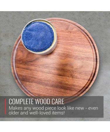 Wood Wax with Applicator - Food Grade Coconut Oil & Beeswax for Cutting Boards Bowls & Wooden Utensils - Eco-Friendly Care - Buy Online on GoSupps.com