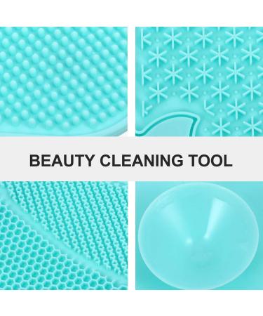 1pc Silicone Scrub Pad Eco-Friendly Makeup Applicator & Cleaning Tool | 23x17cm Green Perfect for Beauty Kits & Cosmetic Care - Buy Online on GoSupps.com