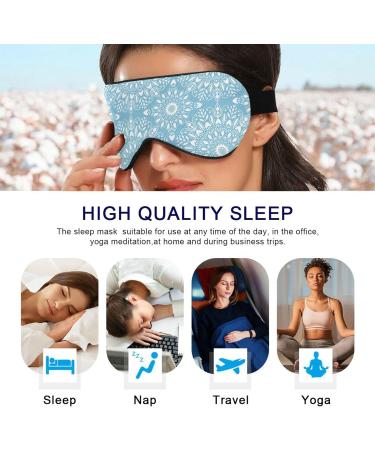Haskirky Light Blocking Eye Mask - Breathable & Adjustable for Adults | Ideal for Travel, Yoga, Meditation, Office & Deep Sleep - Buy Online on GoSupps.com