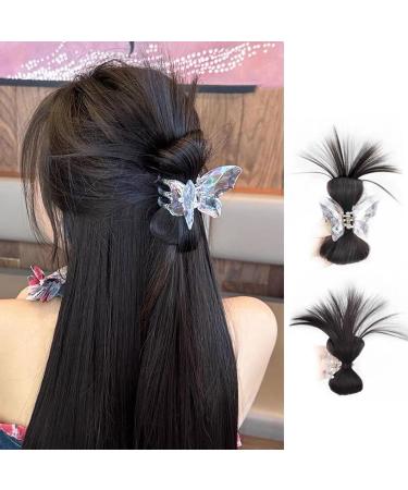 Natural Looking Shuttlecock Head Clip Easy To Use Butterfly Hair Claws Hairpin Accessory For Fashionable Women Black - Buy Online on GoSupps.com