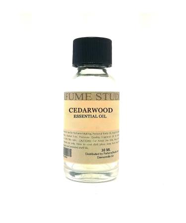 Perfume Studio Oils - 1oz Cedarwood Essential Oil Pure Undiluted Safe for Skin Splash-on Glass Bottle