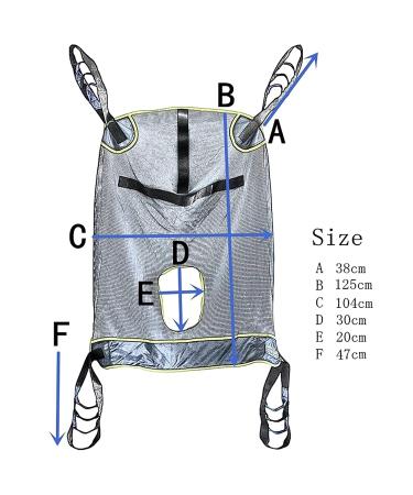 WSMyG Transfer Recovery Towel - Versatile Toilet & Shower Lifting Towel with Headrest Divided Legs High-Performance Design for Easy Transfers - Buy Online on GoSupps.com