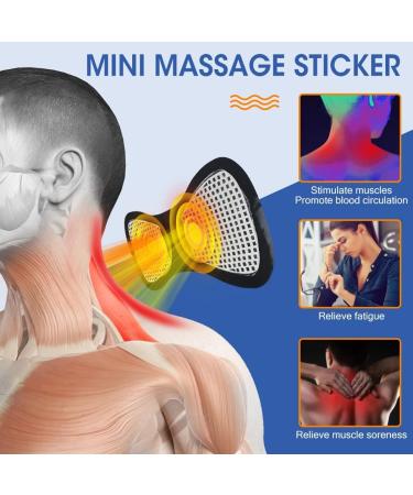 Portable Neck Massager - 8 Modes & 19 Intensities | USB Mini Cervical Massager for Muscle Pain Relief - Digital Display & Remote Control - Blue - Buy Online on GoSupps.com