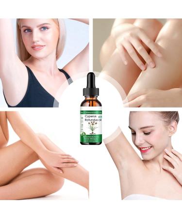Cyperus Rotundus Oil - 100% Natural Cyprus Oil for Hair Removal Reducing Body Hair Growth Smooth Skin & Moisturizing Ideal for All Skin Types 60 ml (3 Pcs) - Buy Online on GoSupps.com