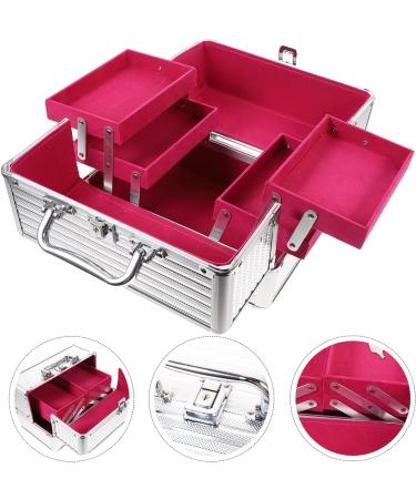 Frcolor Aluminum Makeup Vanity Case - Silver Cosmetic Organizer Box for Travel & Storage - Buy Online on GoSupps.com