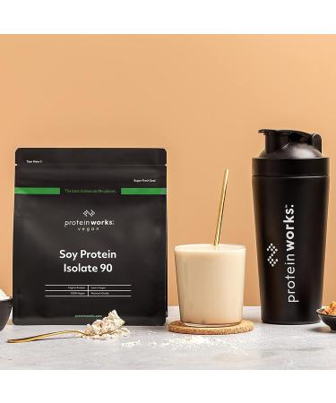 The Protein Works Soy Protein 90 Isolate Powder | 100% Plant-Based | Low Fat, No Added Sugar | Gluten-Free | Vanilla Cr me Flavor | 1kg - Buy Online on GoSupps.com