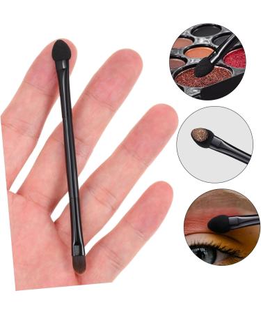 Healeved 100 Pcs Double Eye Shadow Makeup Women Makeup Brush Women Eye Shadow Brush Makeup Sponge Nylon Black - Buy Online on GoSupps.com