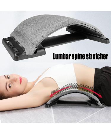 Buy EVVMNAKs Back Massage Device - Lumbar Support & Spine Pain Relief Stretcher - Chiropractic Back Stretching - Gray - Buy Online on GoSupps.com