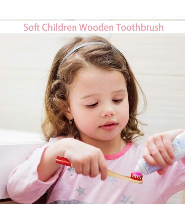 10-Pack Kids Bamboo Toothbrush Set with Soft Bristles - Natural Wood, Organic, BPA-Free - Ideal for Toddlers, Adults, Travel - Colorful Options Included - Buy Online on GoSupps.com