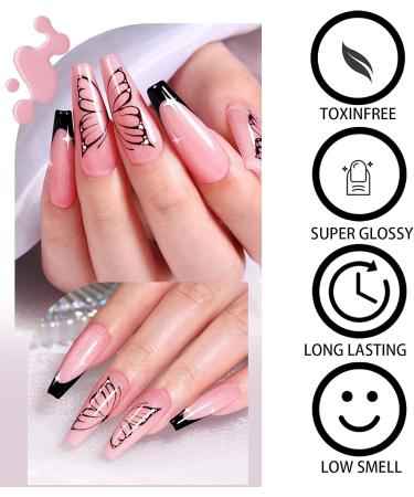 Pink Nail Polish Pink Nail Varnish No Need Baking Long Lasting Glossy Quick Drying Nail Polish for Nail Art DIY Manicure Home Use - Buy Online on GoSupps.com