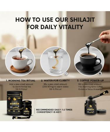 54 g de r sine de Shilajit Pure Himalaya s ch e au soleil et test e en laboratoire | Riche en acide fulvique et humique 85+ min raux | Booster d' nergie naturel | Shilajit biologique pour homme et - Buy Online on GoSupps.com
