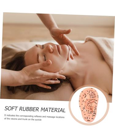 Lurrose 1stk Massage Ear Model - Realistic PVC Ear Acupuncture & Exercise Doll | 3D Human Ear Model for Earplugs & Massage - Buy Online on GoSupps.com