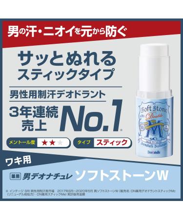 Meta Title: Deonature Man Soft Stone W Men's Armpit Antiperspirant Stick 1 - Spring 2020 Release - Buy Online on GoSupps.com