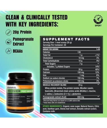 BODi Recover Whey Protein Powder - Orange - 1.54 lb - Buy Online on GoSupps.com