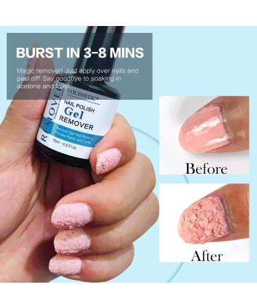 LOUINSTIC Nail Polish Remover Gel - 3-5 Minute Removal with Latex Tape | No Foils Needed - Buy Online on GoSupps.com