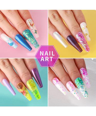 YGDZ Chunky Glitter: 13 Colors Holographic Rainbow Sequins for Nail, Body, Face, Hair, Eyes - Festival Makeup Glitter - Buy Online on GoSupps.com