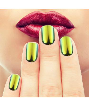 Kuka Chameleon Effect Pigment Powder - 6 Shimmering Colors Mirror-Gloss Chrome Effect Glitter for Stunning Manicures - Green-Blue & More - Buy Online on GoSupps.com