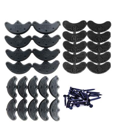 Heel Plates 14 Pairs Rubber Shoes Heel taps Tips Repair Pad Replacement with Nails Small  Medium Large Size (Black) - Buy Online on GoSupps.com