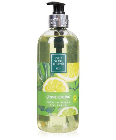EyabiSabri Tuncer Natural Olive Oil Liquid Soap Fountain Lemon 500 ml PET Bottle
