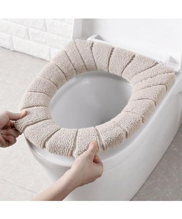 Daycount Soft Toilet Mat Soft Warm Toilet Seat Heated Closestool Pad Washable Toilet Seat Cover Bathroom Product (Grey) - Buy Online on GoSupps.com