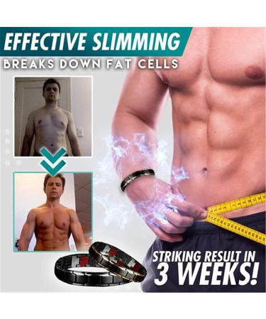 Nihexo Magnetic Therapy Fit Plus Bracelet - Super Strength Dual Magnet Titanium Jewelry for Men - Adjustable Black Magnetic Bracelet - Buy Online on GoSupps.com