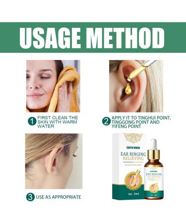 20ml Ear Ringing Relief Ear Drops for Tinnitus Deafness Swelling & Otitis - Fast Shipping Worldwide - Buy Online on GoSupps.com