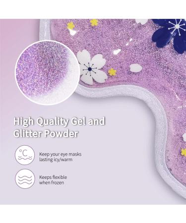 ZN CUET D Ice Gel Cooling Eye Mask - Reusable Cold Pack for Puffy Eyes & Dark Circles - Migraine & Stress Relief - Soft Plush Backing - Purple - Buy Online on GoSupps.com