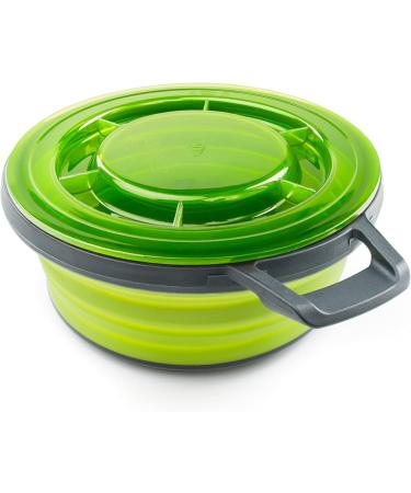GSI Outdoors 22oz. Escape Bowl with Lid - Insulating Silicon Bowl for Camping & Travel (Green - Buy Online on GoSupps.com