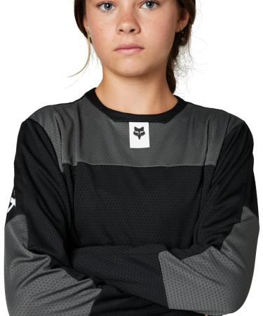 Buy Fox Racing Unisex Kids YTH Defend LS Jersey & 6 Ranger Crew Socks L Black - International Shipping Available - Buy Online on GoSupps.com