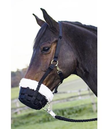 Busse Feeding Muzzle Comfy Black(cream) Warmblood extra large
