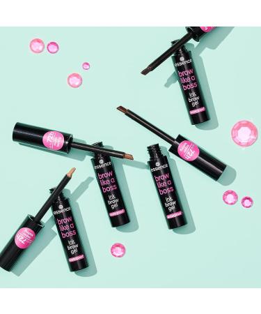 Essence Brow Like A Boss Brow Gel - Waterproof & Smudge Proof Tint - 72-Hour Wear - Vegan & Cruelty Free - Oil, Fragrance, Paraben, Alcohol, & Microplastic Free (02 Brown) - Buy Online on GoSupps.com