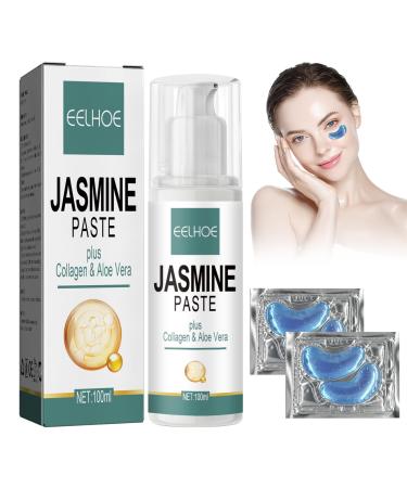 1 Pcs Jasmine Eye Cream Jasmine Ointment For Dark Circles Jasmine Active Ointment Jasmine Eye Cream Reduces Dark Circles Fine Lines Bags And Wrinkles Under The Eyes