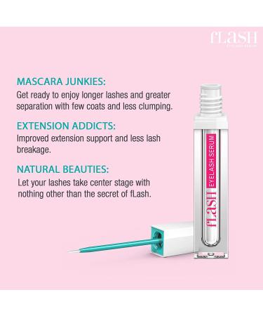 Get Longer-Looking Lashes with fLASH Eyelash Serum - Shop Now! - Buy Online on GoSupps.com